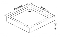 Душевой поддон Rush Victoria VI-S90