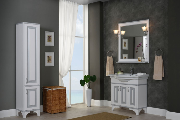 Тумба под раковину Aquanet Валенса NEW 105 белый