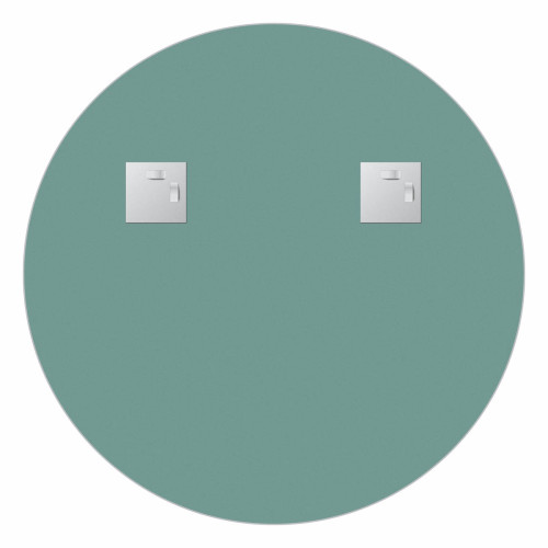 Зеркало настенное с полочкой (цвет: черный) Shadow EVOFORM D60 см, BY 0561