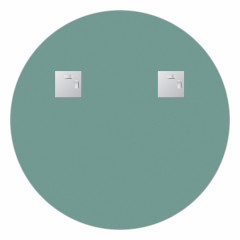 Зеркало настенное с полочкой (цвет: черный) Shadow EVOFORM D60 см, BY 0561