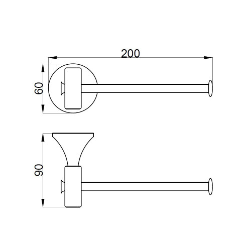 Держатель для туалетной бумаги Webert Opera OA500801980, розовое золото