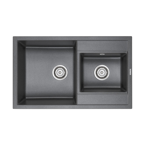 Мойка кварцевая Paulmark TANDEM, PM238250-DG, графит, 820х500 мм, Paulmark