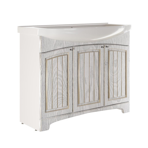 Тумба под раковину Элеганс-105 MIXLINE Крит-105 патина золото (533078)