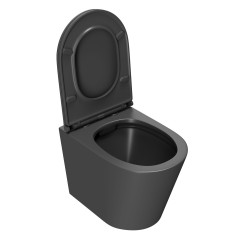 Унитаз подвесной безободковый Bauedge Nimb BK0002DG, темно-серый