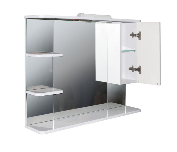 Зеркало-шкаф навесной с подсветкой MIXLINE Этьен-90 правый (529942)