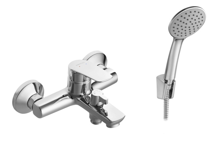 Смеситель Santek Марион для ванны, с аксессуарами, хром (WH5A10006C001)