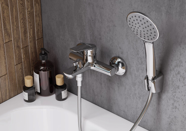 Смеситель Santek Марион для ванны, с аксессуарами, хром (WH5A10006C001)