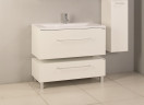 Тумба под раковину AQUATON Мадрид 100 М подвесная, белая (1A126901MA010)
