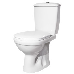 Унитаз-компакт Суперкомпакт Стандарт, вертикальный выпуск, с сиденьем, белый (47301110322)