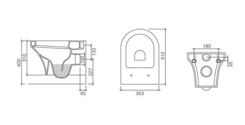 Унитаз Guralvit Sole SO28DAK01 подвесной
