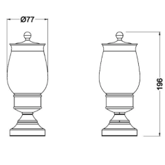 Контейнер для хранения   Schein Saine Gold 7053057VF