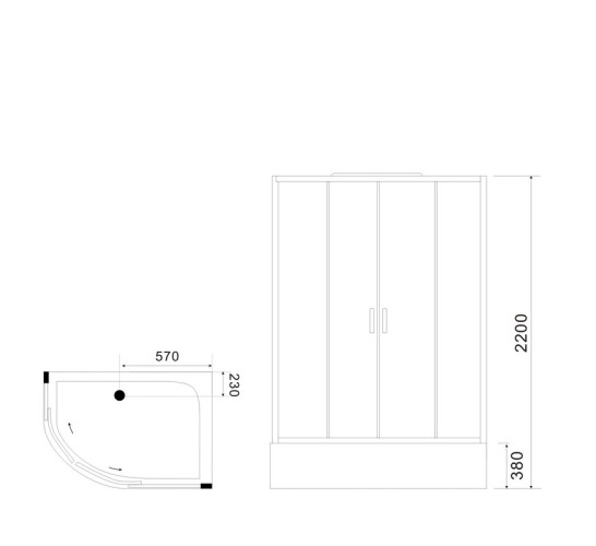 Душевая кабина B&W G5507 L