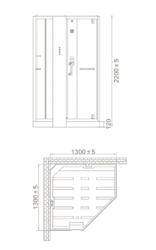 Душевая кабина Orans OLS-SR89106S, black