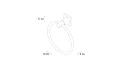 Полотенцедержатель кольцо Grampus Ocean GR-2011