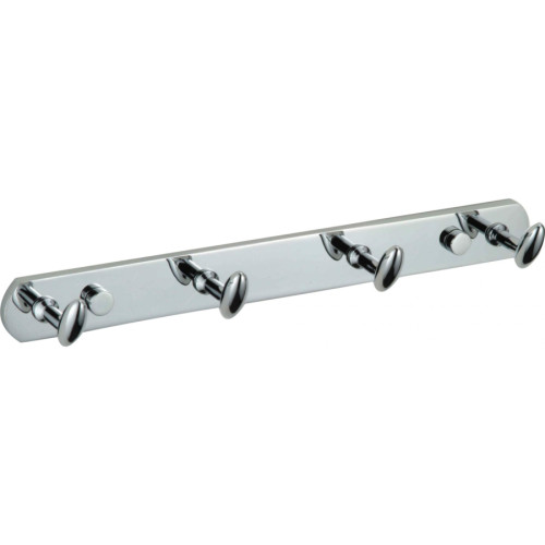 Планка с крючками (4 крючка) Savol S-003254 хром