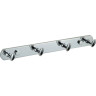 Планка с крючками (4 крючка) Savol S-003254 хром