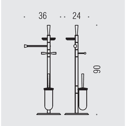 Напольная стойка Colombo Design Isole pantane B9419.000