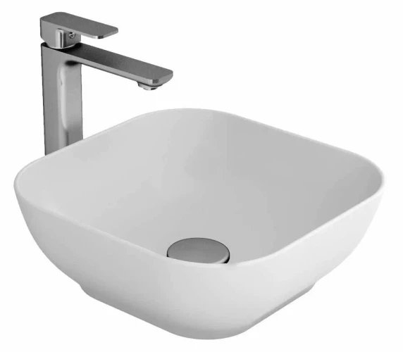 Раковина Bien MOTTO на столешницу квадратная 380х380 (в комплекте с керамической накладкой)