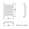 Полотенцесушитель Ника CURVE ЛZ (Г) 60/40
