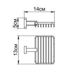 Мыльница Fixsen Coral, Хром (GR-7009)