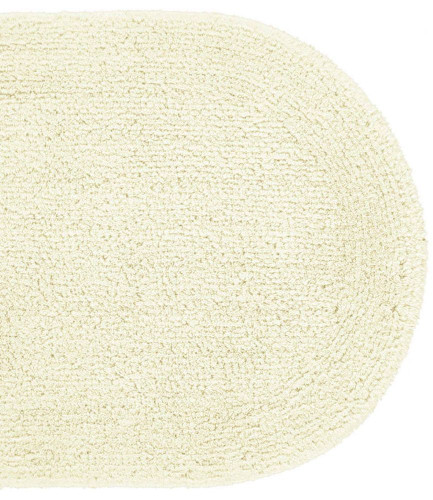 Batex Duo Cotton, двухсторонний овальный коврик из 100% хлопка, размер 75x140 см, цвет натуральный