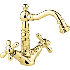 Emmevi Deco Old, смеситель с донным клапаном для биде, цвет золото