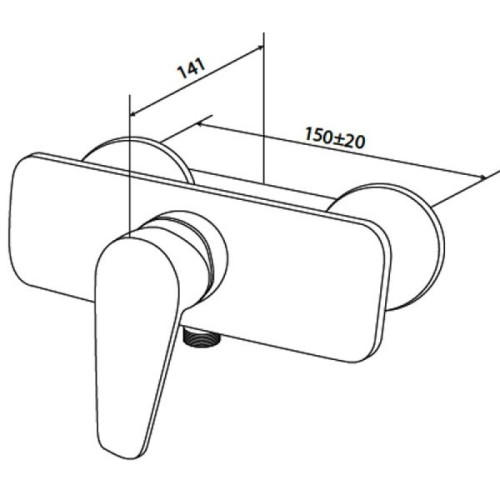 Смеситель для душа AM PM Inspire F5020000