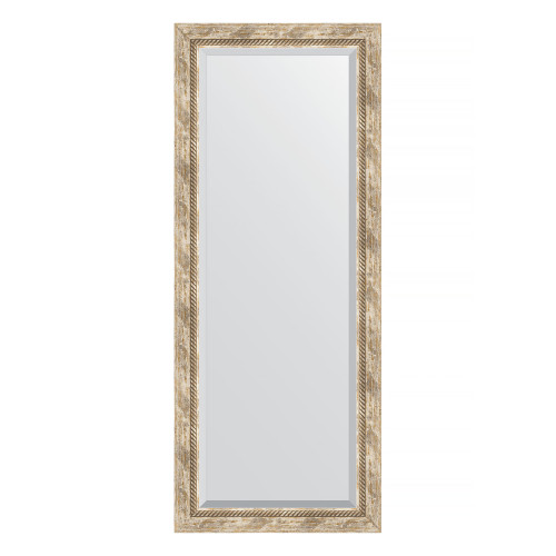Зеркало настенное с фацетом EVOFORM в багетной раме прованс с плетением, 58х143 см, BY 3537