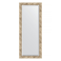 Зеркало настенное с фацетом EVOFORM в багетной раме прованс с плетением, 58х143 см, BY 3537