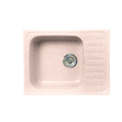 Кухонная мойка Formastone Fosto  КМ 64-49, прямоугольная с крылом, замороженный персик