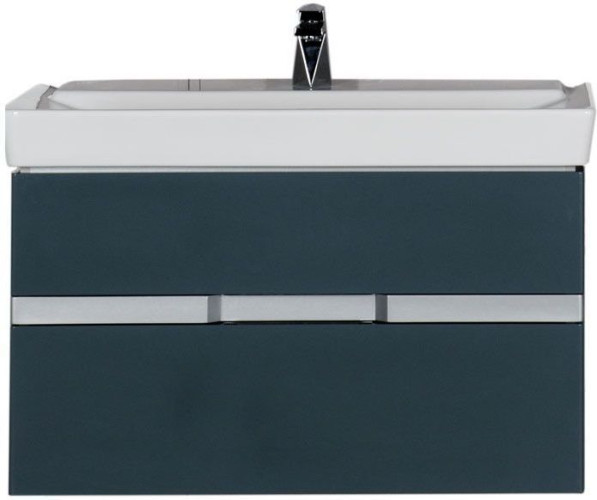Тумба с раковиной Aquanet Виго 100 сине-серый