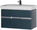 Тумба с раковиной Aquanet Виго 100 сине-серый