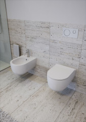 Olympia Milady, подвесной безободковый унитаз с сиденьем микролифт, цвет белый глянцевый