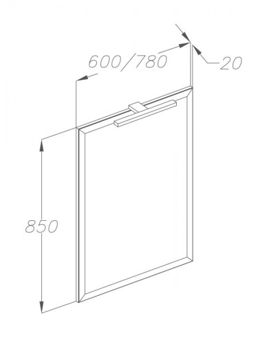 Зеркало Smile Касабланка 60
