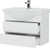 Тумба с раковиной Aquanet Сидней 80 белый