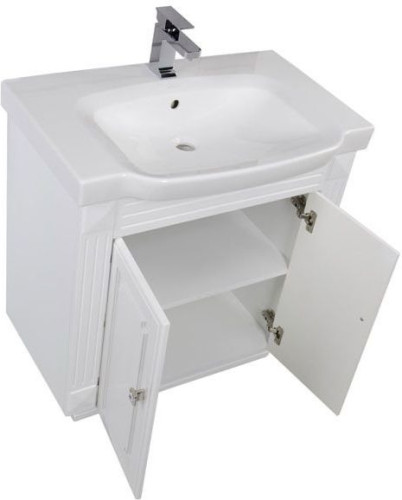 Тумба с раковиной Aquanet Фредерика 80 белый