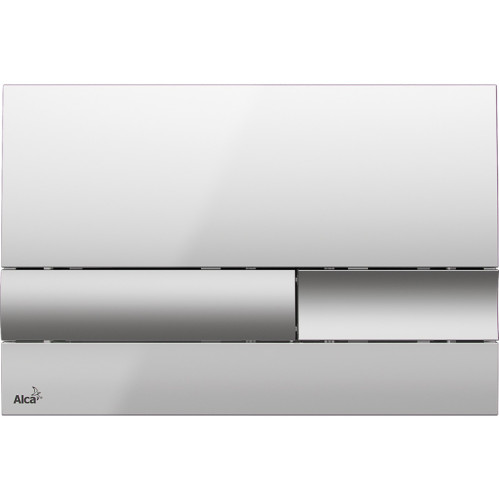 Кнопка смыва alcadrain M1740 24.7х1.9х16.5 для инсталляции, пластик, цвет Хром (M1741)