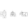 Подвесной унитаз Jacob Delafon Vox c инсталляцией, сиденье микролифт, без панели смыва (E21772RU-00)