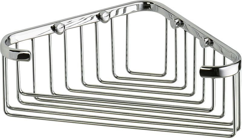 Sanibano, решётка угловая 1-уровневая, длина 19 см, цвет хром