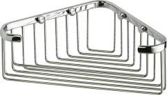 Sanibano, решётка угловая 1-уровневая, длина 19 см, цвет хром