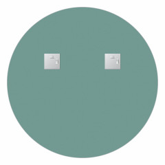 Зеркало настенное с полочкой (цвет: черный) Shadow EVOFORM D70 см, BY 0562