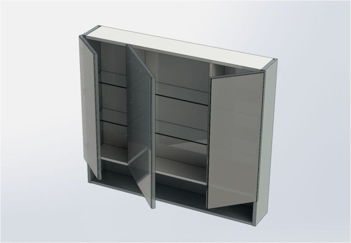 Зеркало-шкаф Aquanet Виго 100 белый