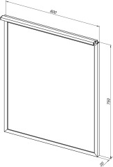 Зеркало Allen Brau Priority 1.31013.BB 60 черный браш