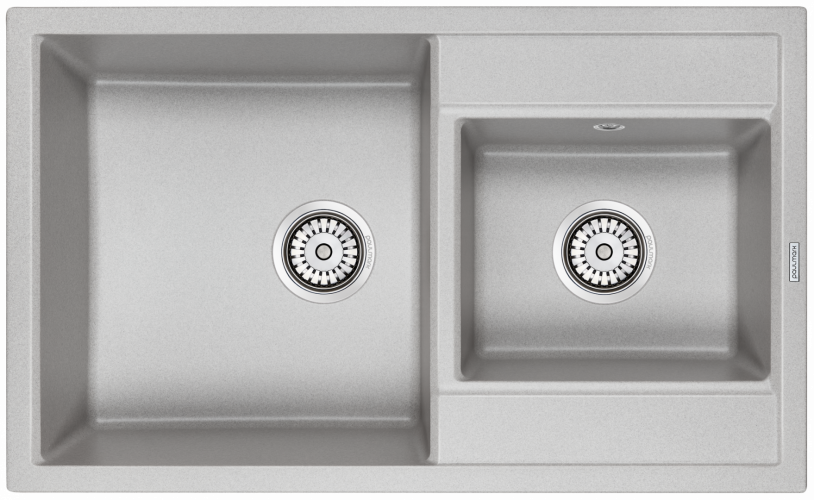 Мойка кварцевая Paulmark TANDEM, PM238250-GR, серый, 820х500 мм, Paulmark