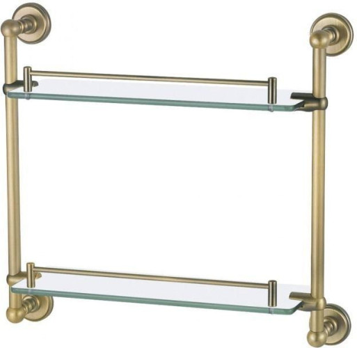 Полочка Aquanet 4652, золото (43 см, двойная)