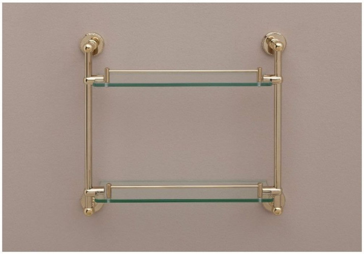 Полочка Aquanet 4652, золото (43 см, двойная)