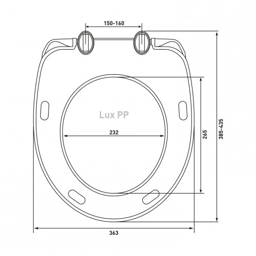 Сиденье BERGES 20604 Lux PP