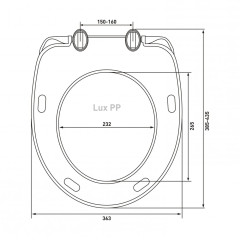 Сиденье BERGES 20604 Lux PP
