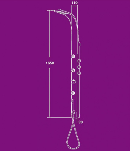 Душевая колонка  Kanggu ML712