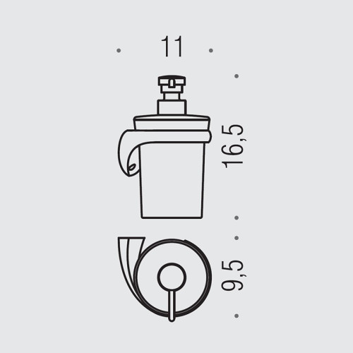 Дозатор для жидкого мыла Colombo Design Link В9310 DX.000